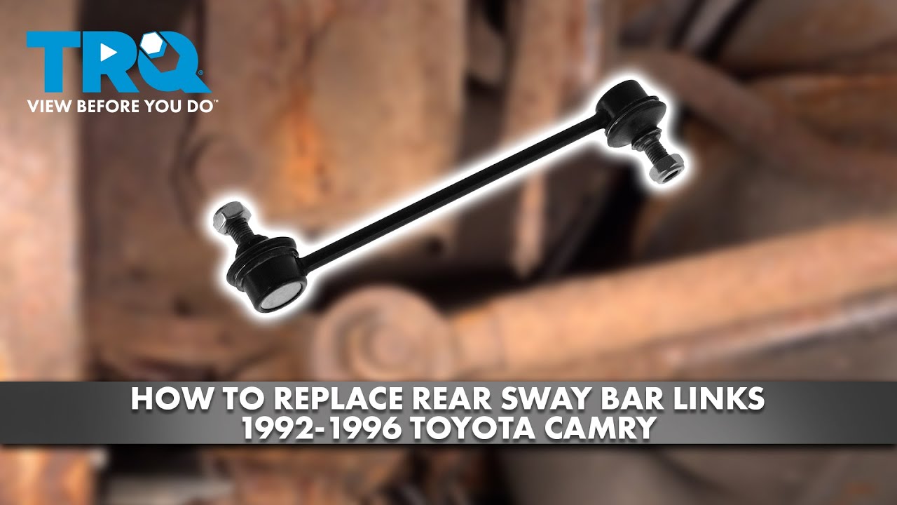 How to Replace Rear Sway Bar Links 1992-1996 Toyota Camry - YouTube