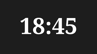 18 Minutes 45 Seconds Timer