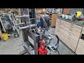 Amazing machine made of scrap metal - profile and pipe bender with a hydraulic press part 2