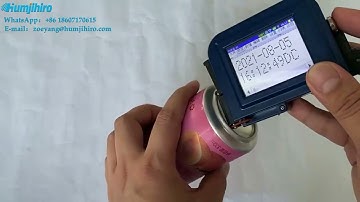 Humjihiro hand date number logo printing machine mini mobile inkjet printer for aluminium can bottom