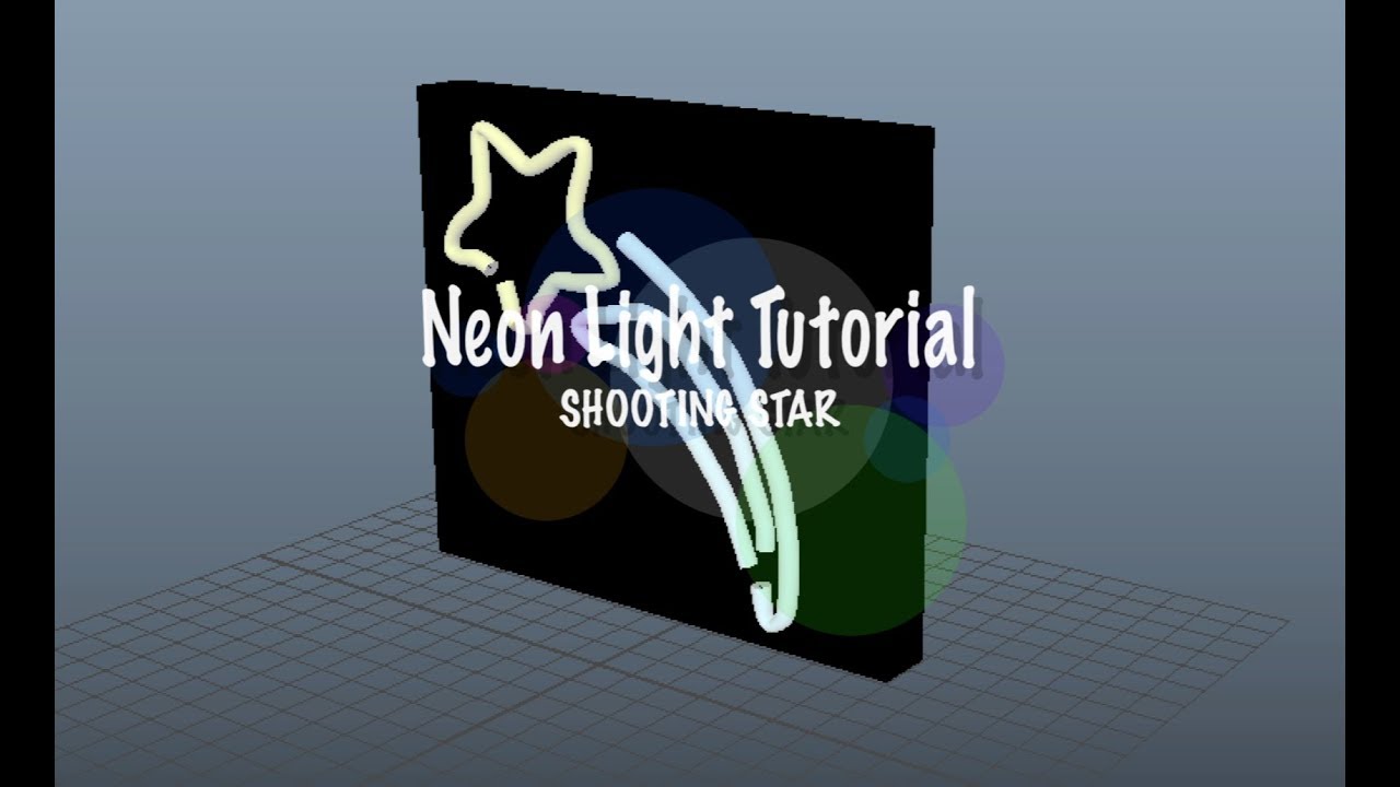 Neon Light Tutorial Maya 2017