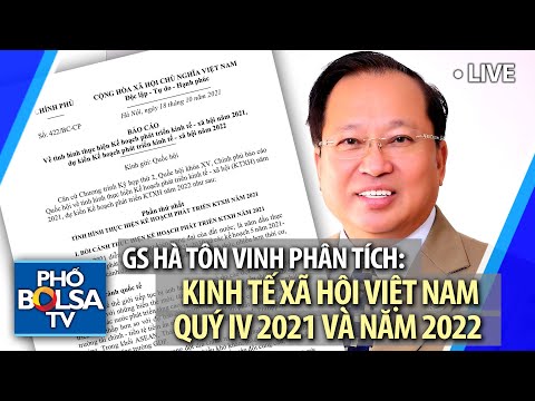 Video LIVE: Giáo sư Hà Tôn Vinh phân tích kinh tế xã hội... - youtube
