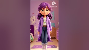 Cô bé thích màu tím với công nghệ Ai(Leonardo ai,gpt,bvee).