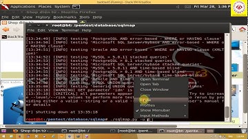 sử dụng sqlmap trong backtrack5 để khai thác sql injection