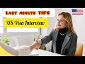 Last minute TIPS for US Visa Interview 🇺🇲 | US Visa Interview Preparation #usainterview #usvisa