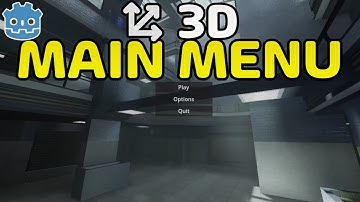 3D Main Menu - Godot 4.4 Tutorial