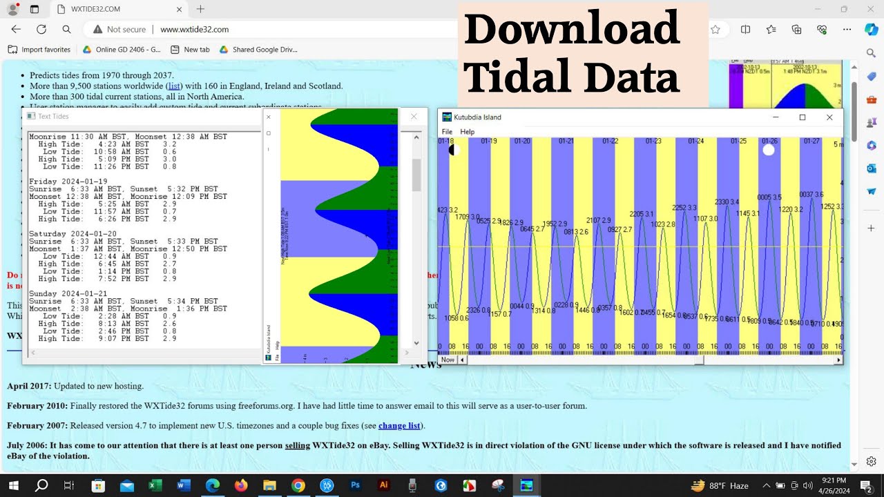 Download Tidal Data for any Location