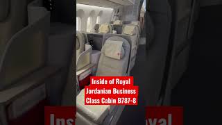 Royal Jordanian Business Class Seats on B787-8 #shorts