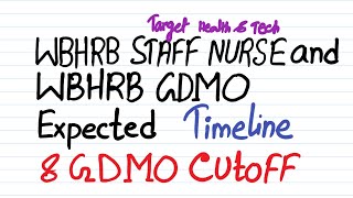 WBHRB Recruitment 2026: GDMO &amp; STAFF NURSE Recruitment TIMELINE with GDMO Final CUTOFF Prediction.