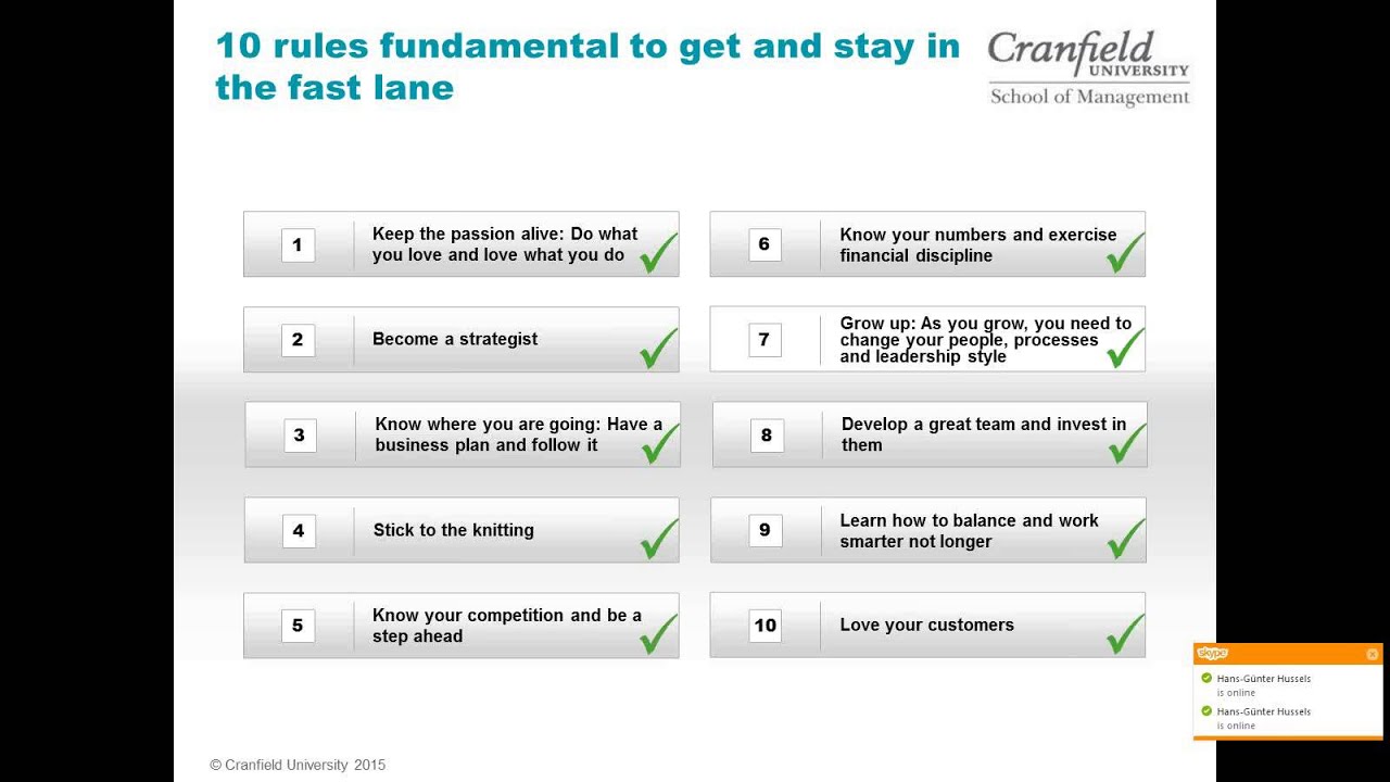 Growth Challenges in Family Businesses by Dr. Stephanie Hussels of Cranfiled University