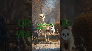 “Dog Pulling the Skeleton! 🐶💀🏃😂 #shorts #viralshorts #skeleton #dog #youtubeShorts"