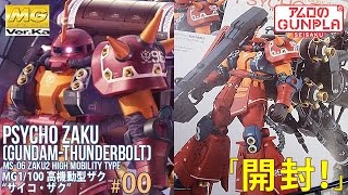 ガンプラ 「MG 高機動型ザク サイコ・ザク PSYCHO ZAKU Ver.Ka (GUNDAM THUNDERBOLT版)」#00開封 /mg サイコザク 機動戦士ガンダムサンダーボルト