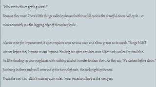 Why Things Go From Bad To Worse