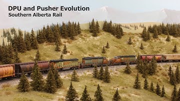 Distributed Power (DPU) and Pushers - Southern Alberta Rail - N Scale