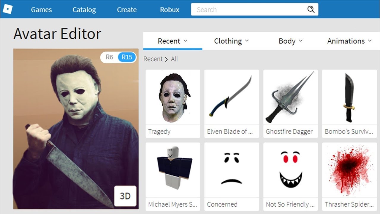 Making Michael Myers A Roblox Account Youtube - nun uniform roblox