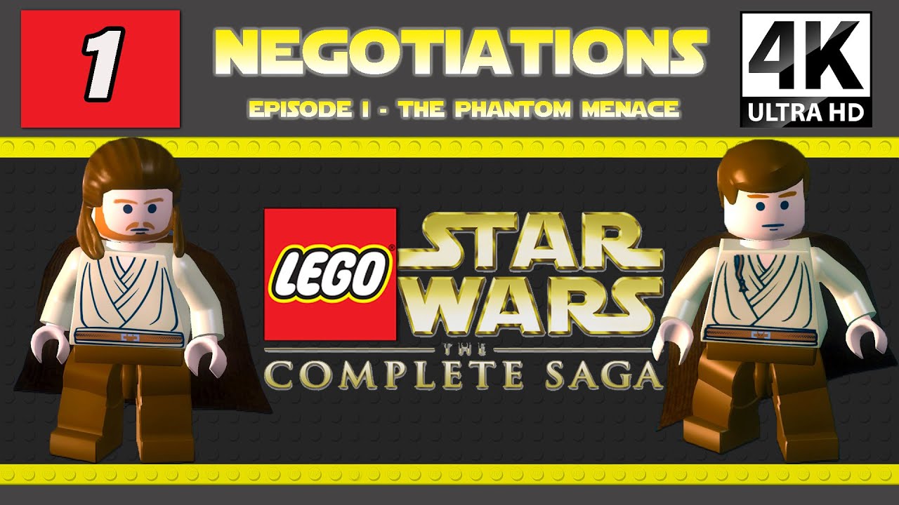 Lego Star Wars The Complete Saga Gameplay PC/4K 60FPS Negotiations All Collectables YouTube
