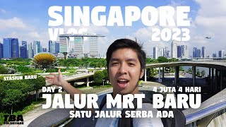 Keliling Singapura Jadi Gampang Banget Naik Jalur MRT Baru Ini! Travel ke Singapore 2023 Vlog