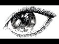 Draw magic japanese eye  disegno magico occhio japponese  animated speed drawing  nfj drawings