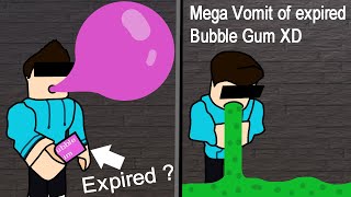 Roblox The Presentation Experience Bubble Gum, emotional dmg, take picture + Mega Vomit