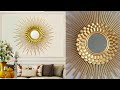 DIY Sunburst Mirror Decor || Home decor Wall Hangings