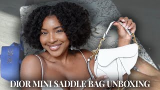 DIOR MINI SADDLE BAG | WHATS IN MY BAG + IS IT WORTH IT? | LUXURY UNBOXING | KENSTHETIC