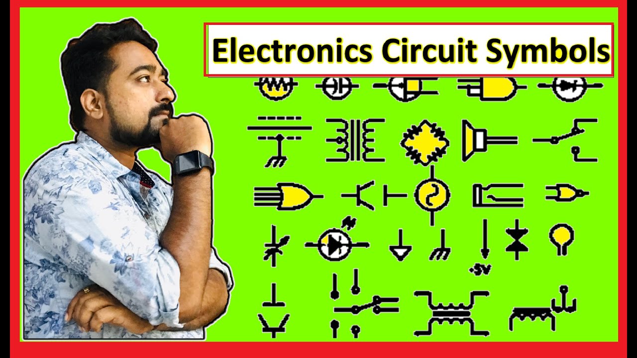 Electronic Circuit Symbols Engineering Circuit Study Components