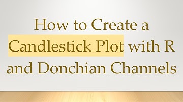 How to Create a Candlestick Plot with R and Donchian Channels