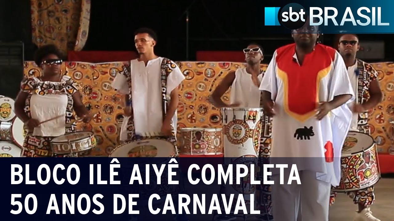 Bloco Ilê Aiyê, de Salvador, completa meio século de desfiles no Carnaval | SBT Brasil (10/02/24)