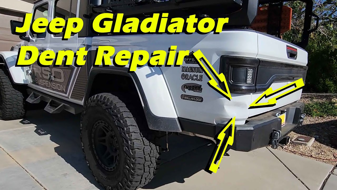 Jeep Gladiator Dent Quarter Panel Mobile Repair Phoenix Arizona YouTube