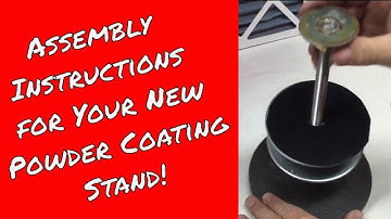Assembly instructions for Tumbler Powder Coating Stand