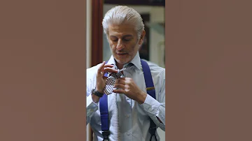 How To Tie A Double Windsor Knot With Eddie Sahakian Sovereign Grade Basket Weave Tie Shorts 