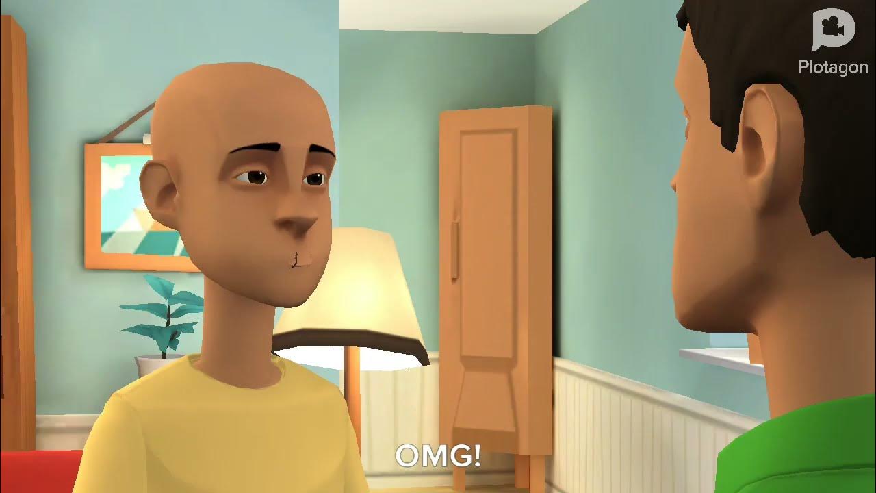 Caillou goes hiking with his School Backpack/grounded YouTube