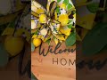 Welcome Home Door Hanger,Welcome Home Sign,Front Door Decor,Lemon Door Hanger,Lemon Decor,Gi #shorts