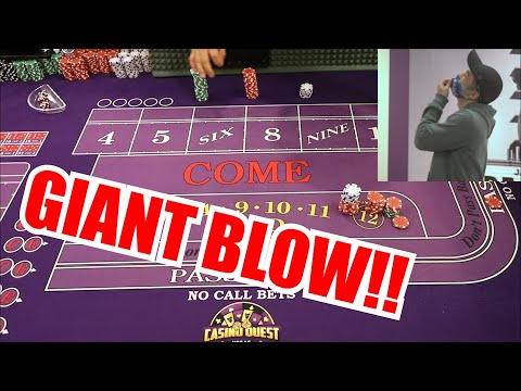 🔥GIANT BLOW🔥 30 Roll Craps Challenge - WIN BIG or BUST #94