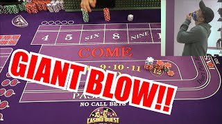 🔥GIANT BLOW🔥 30 Roll Craps Challenge - WIN BIG or BUST #94