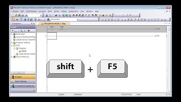12 of 19 Your First PLC   GX Works2   Program Using the Function Key