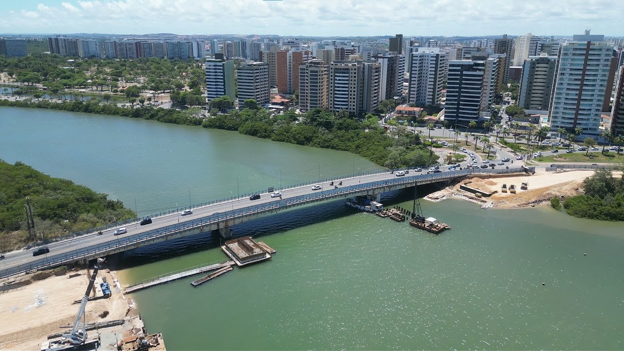 Duplicação da ponte que liga os bairros COROA DO MEIO e JARDINS em ARACAJU SERGIPE