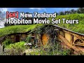 [4K] Walk New Zealand Hobbiton Movie Set Tours with Natural Sounds