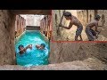 Build Most Amazing Swimming Pool Underground by Ancient Skills