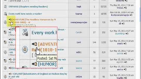 Some Cool Things in Our LIbriVox Forum