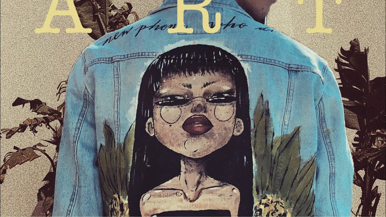 Custom painted denim jacket - YouTube