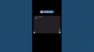 Display Calendar by using Python #shorts