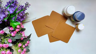 4 coaster DIY Ideas | Best out of waste | Reuse cardboard | Coasters Making idea #handmadethings