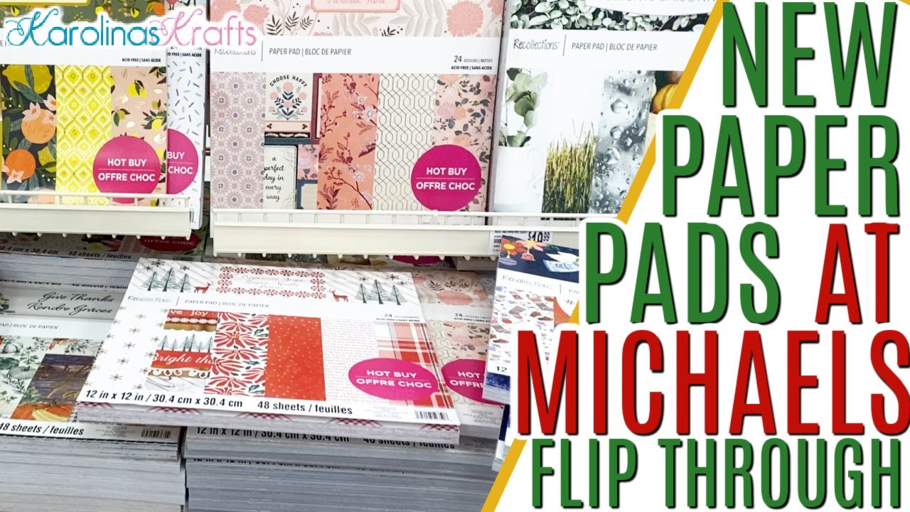 New Christmas Paper Pads at Michaels! SO MANY new Christmas HOT BUY PAPER PADS by Recollections!