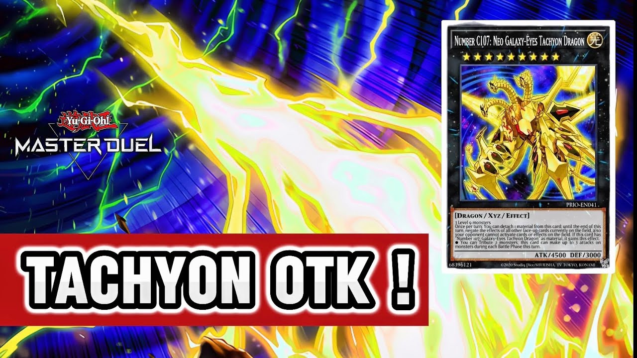 GALAXY-EYES TACHYON DRAGON OTK Deck, +17000 Dmg in one ATTACK Crushing Meta  [Master Duel]