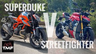 KTM 1290 Super Duke R v Ducati Streetfighter V4S | Which is Best?