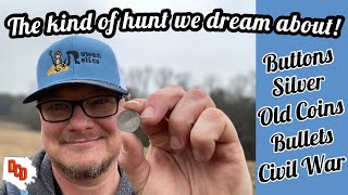 The kind of hunt we all dream about!!!  Detecting a Civil War site leads to my best relic day ever!