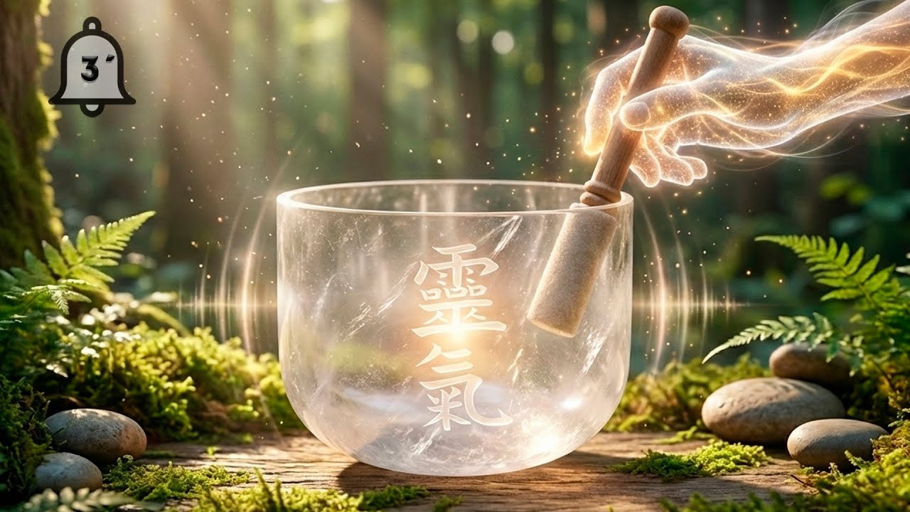 Música Reiki para Estados Depresivos | Cuencos de Cuarzo |🔔3 Min | Music for Depressive States