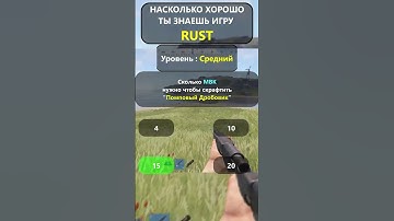 Насколько хорошо вы ДЕЙСТВИТЕЛЬНО знаете игру RUST? LVL-Средн!#shorts #раст #rust #hfcn  #rustshorts
