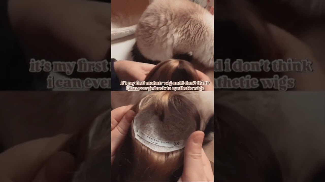 first mohair doll wig unboxing 🤍 made by les_petites_lunes_shop on IG 🧸 